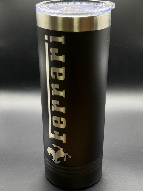 Black Ferrari Tumbler Mug