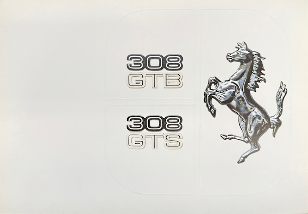 Genuine Ferrari 308 Brochure