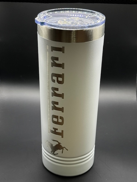 White Ferrari Tumbler Mug
