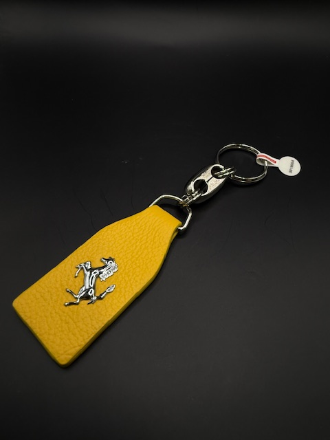 Genuine Yellow Ferrari Keychain