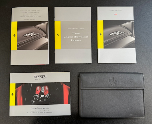 Genuine Ferrari 458 Italia Owners Information Pack
