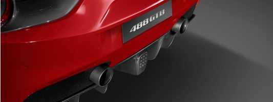 Genuine Ferrari 488 Black Ceramic Tailpipe Tips