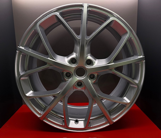 Genuine Glossy Silver Forged Wheel Set