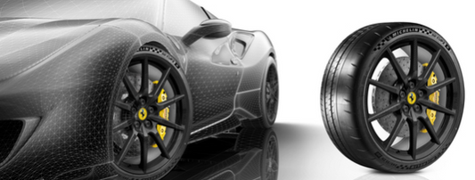 Genuine Ferrari Carbon Wheel Set