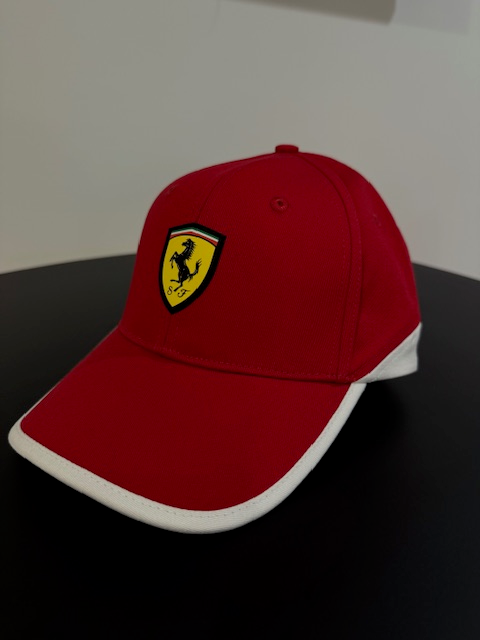 Genuine Ferrari Red and White Hat