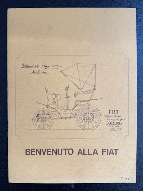 Vintage Fiat Paperback Brochure
