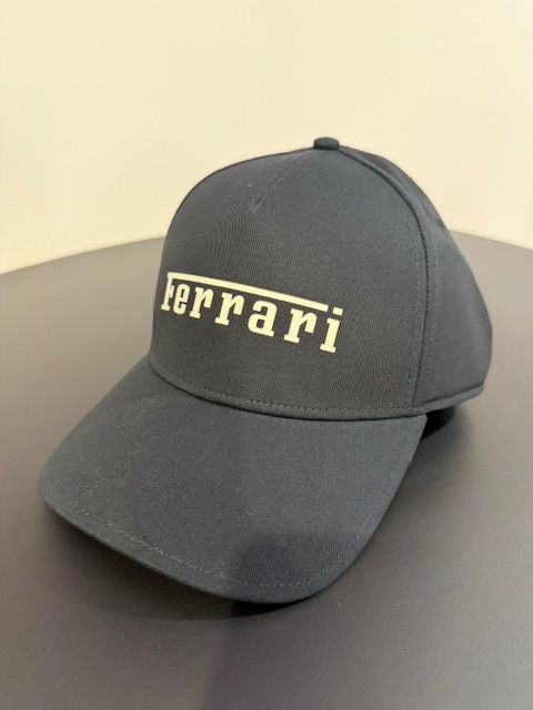 Genuine Ferrari Baseball Hat White Font