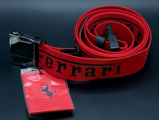Genuine Red Ferrari Belt